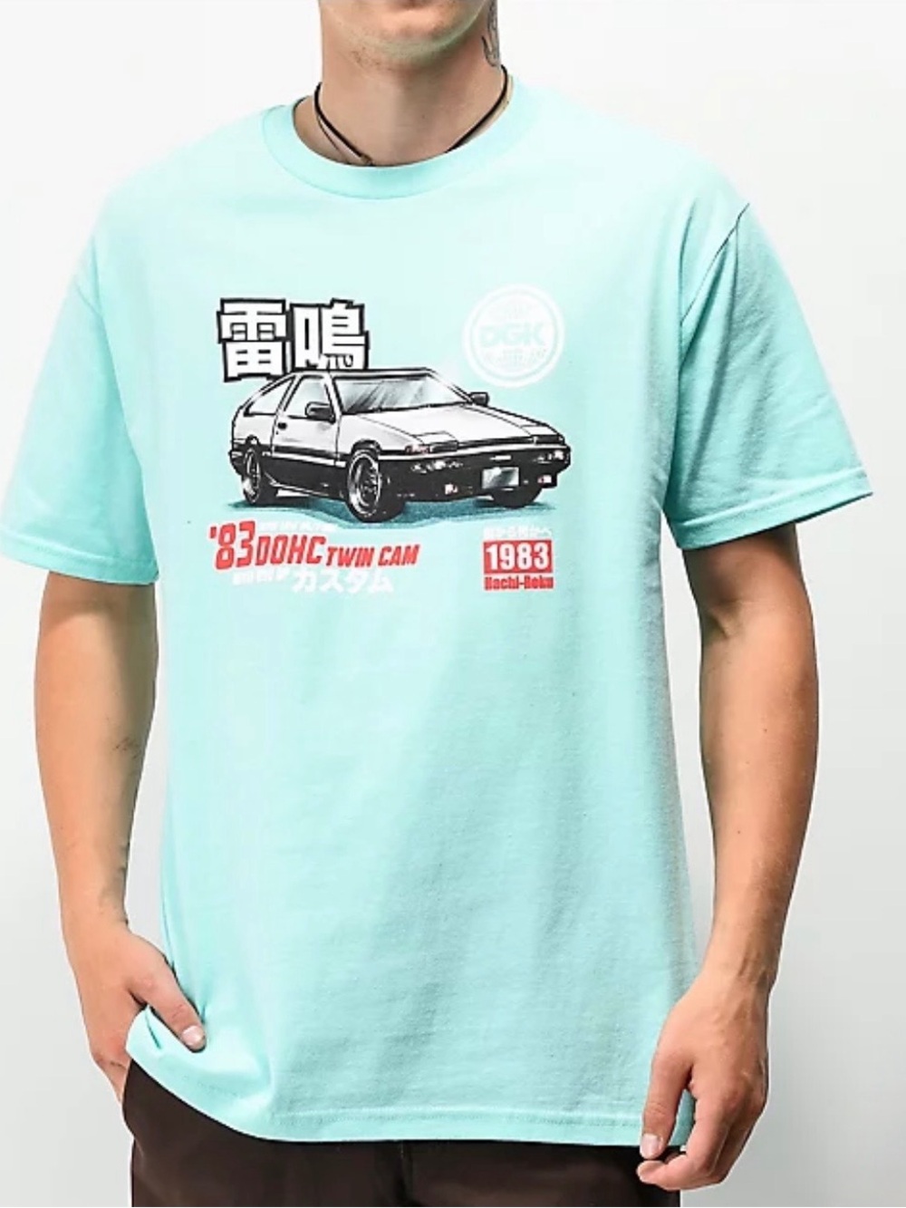 DGK Teal ‘83 DOHC Honda Twin Cam Race Tee Shirt T-shirt Sz M